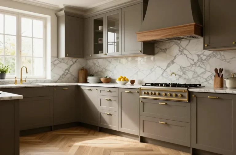 Stunning 10 Dark Taupe Kitchen Cabinets to Copy Now