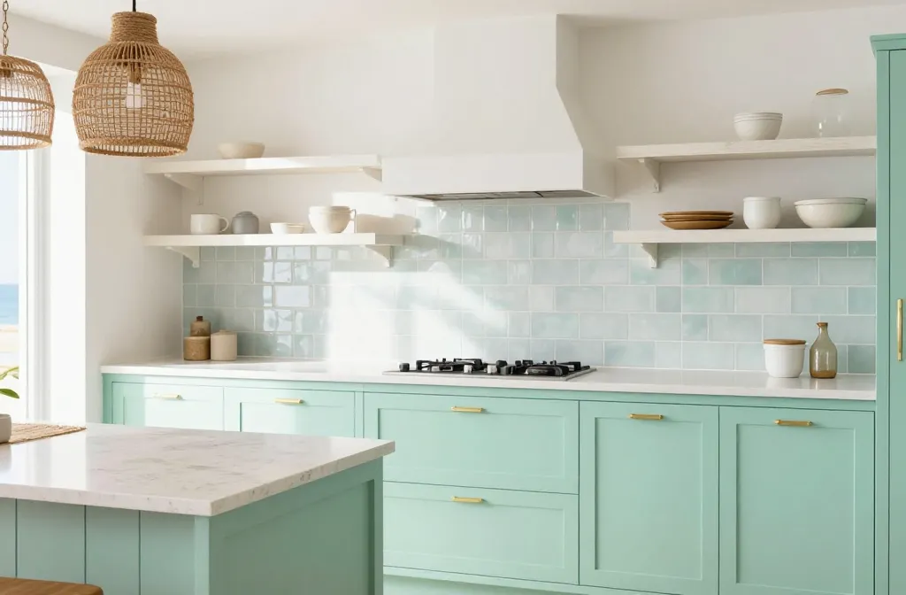 10 Mint Green Kitchen Cabinets That Wake Up Your Space
