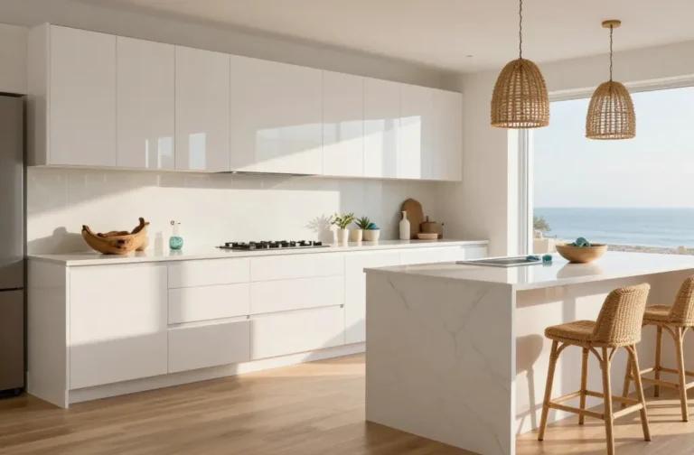 10 Glossy White Kitchen Cabinets That Instantly Wow