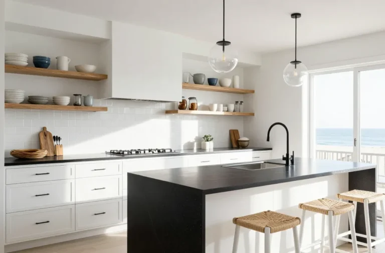 10 White Kitchen Cabinets Black Countertops That Wow