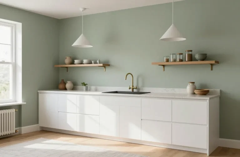 10 Green Kitchen Walls White Cabinets Ideas That Pop