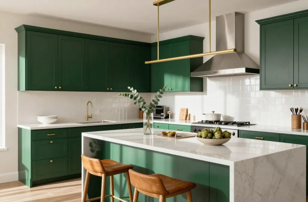 10 Green Painted Kitchen Cabinets That Instantly Wow