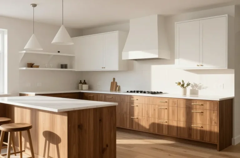 10 White and Brown Kitchen Cabinets That Wow Every Day