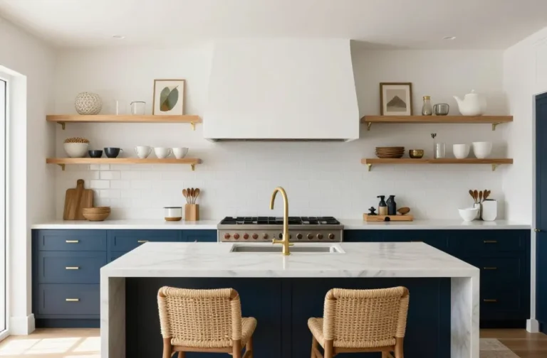 Stunning 10 White and Blue Kitchen Cabinets You’Ll Love