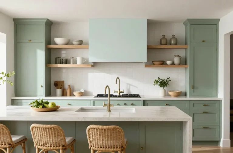 Viral Ideas for 10 Two Tone Green Kitchen Cabinets