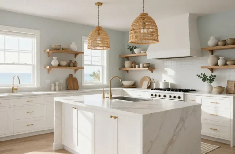 10 White Kitchen Cabinets with Quartz That Wow