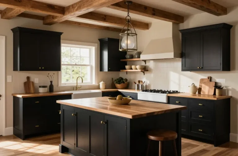 10 Black Farmhouse Kitchen Ideas That Ooze Moody Charm