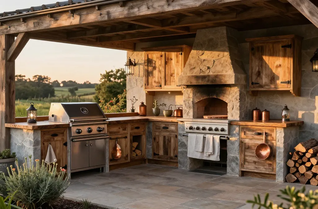 10 Farmhouse Outdoor Kitchen Ideas That Wow Your Backyard