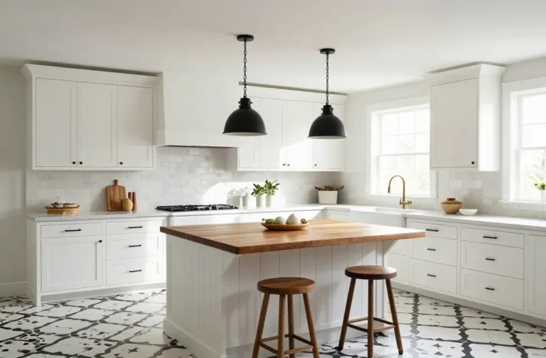 Steal-Worthy 10 Black and White Farmhouse Kitchen Ideas