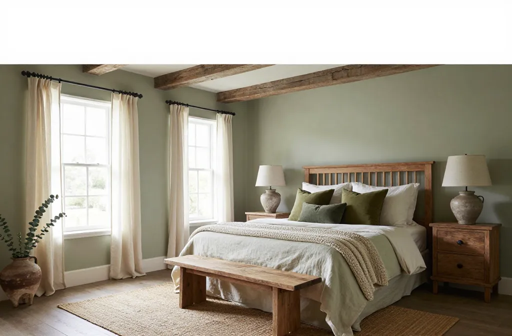 10 Green Farmhouse Bedroom Ideas for Cozy Rustic Calm