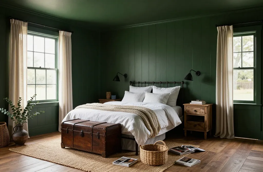 10 Dark Green Farmhouse Bedroom Ideas You’Ll Obsess Over