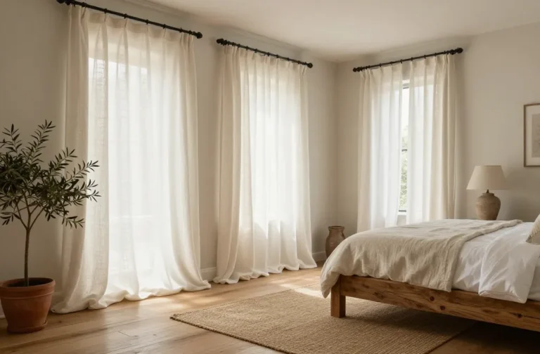 10 Farmhouse Bedroom Curtains That Cozy Up Your Space