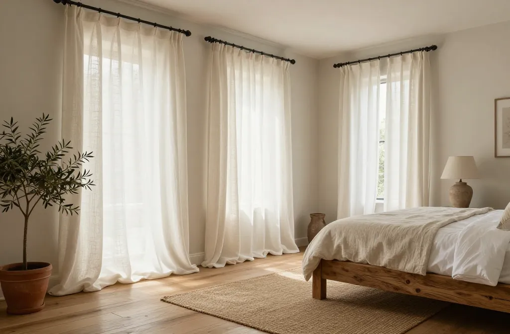 10 Farmhouse Bedroom Curtains That Cozy Up Your Space