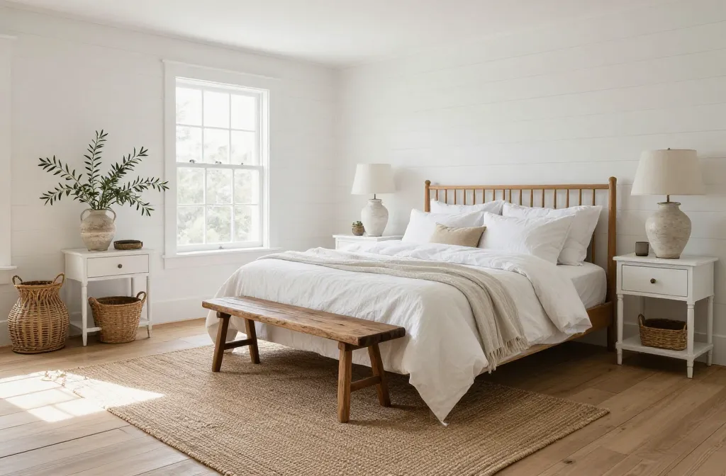 Cozy Chic: 10 White Farmhouse Bedroom Ideas to Copy Now