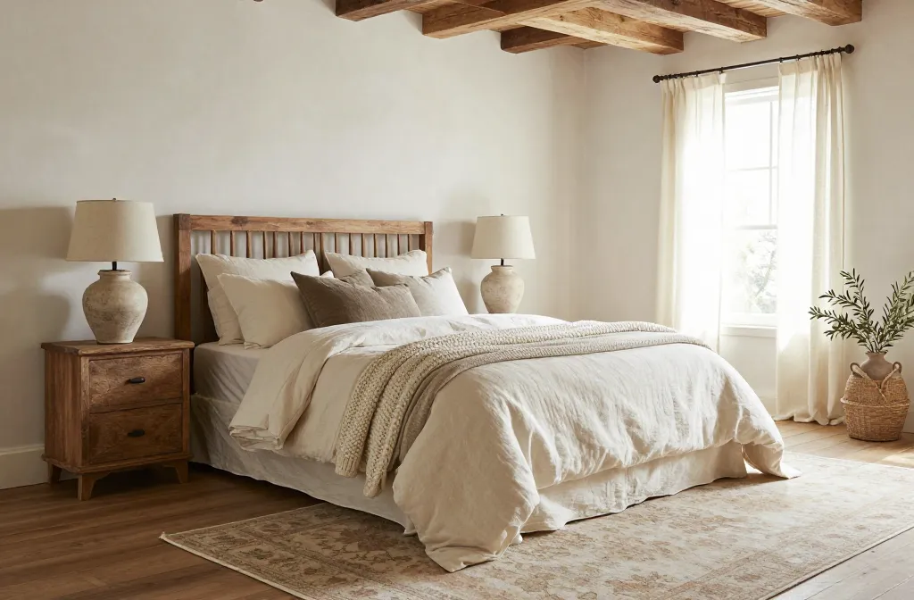 Cozy Chic: 10 Farmhouse Bedroom Bedding Ideas