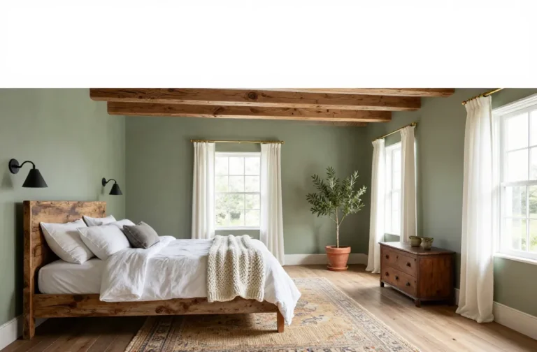 10 Sage Farmhouse Bedroom Ideas for Cozy Rustic Calm