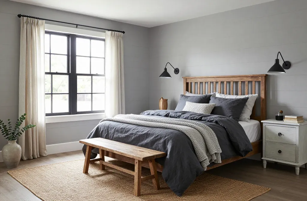 Steal-Worthy 10 Grey Farmhouse Bedroom Ideas for Cozy Charm