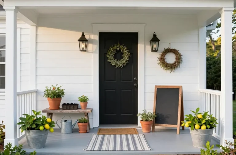 Viral 14 Spring Farmhouse Porch Decor Ideas That Boost Curb Appeal