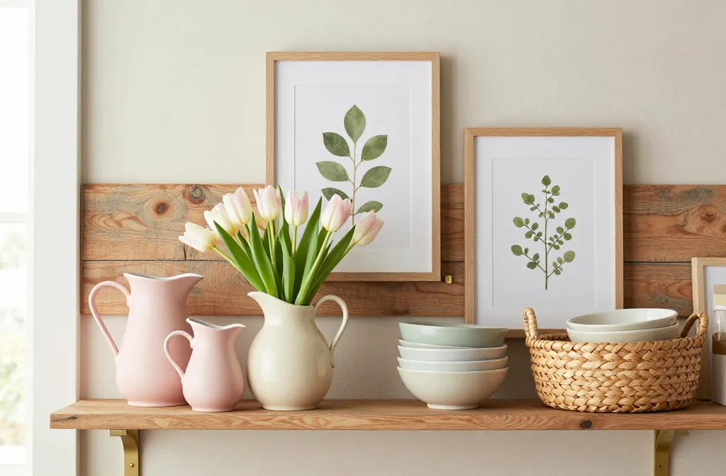 Viral 11 Spring Farmhouse Shelf Styling Ideas That Pop