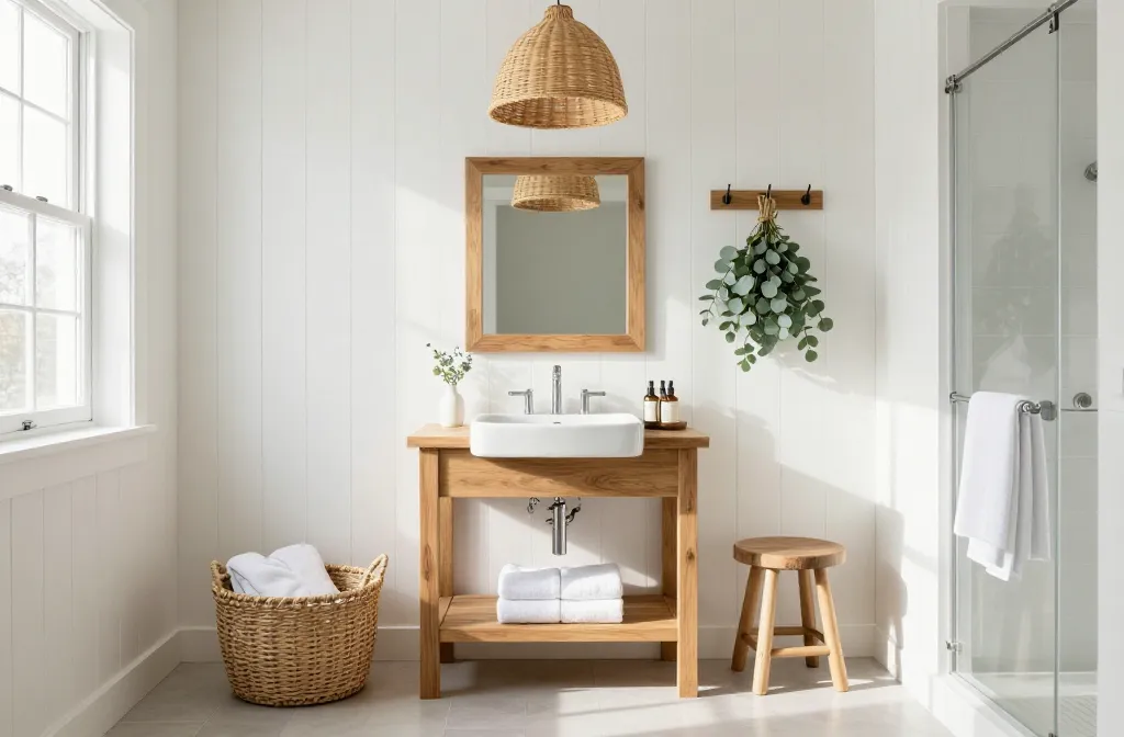 13 Rustic Farmhouse Bathroom Decor Ideas That Feel Like a Spa Now