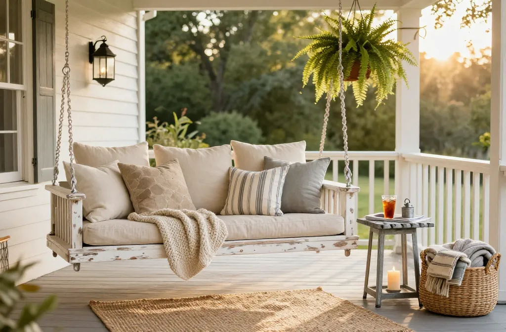 Steal These 10 Rustic Farmhouse Decor Ideas for Porches & Patios