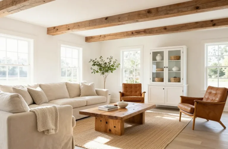 Steal-Worthy 10 Rustic Farmhouse Decor Ideas with White & Wood Tones