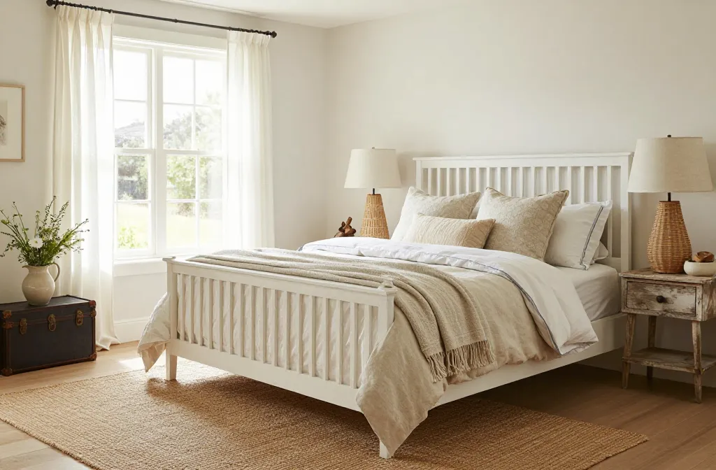 Cozy Chic 10 Summer Farmhouse Bedroom Decor Ideas for a Soft, Relaxing Vibe