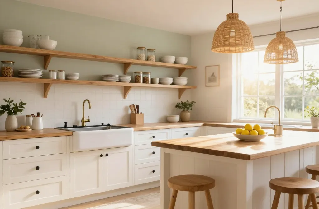 12 Summer Farmhouse Kitchen Decor Ideas That Feel Fresh & Clean Now