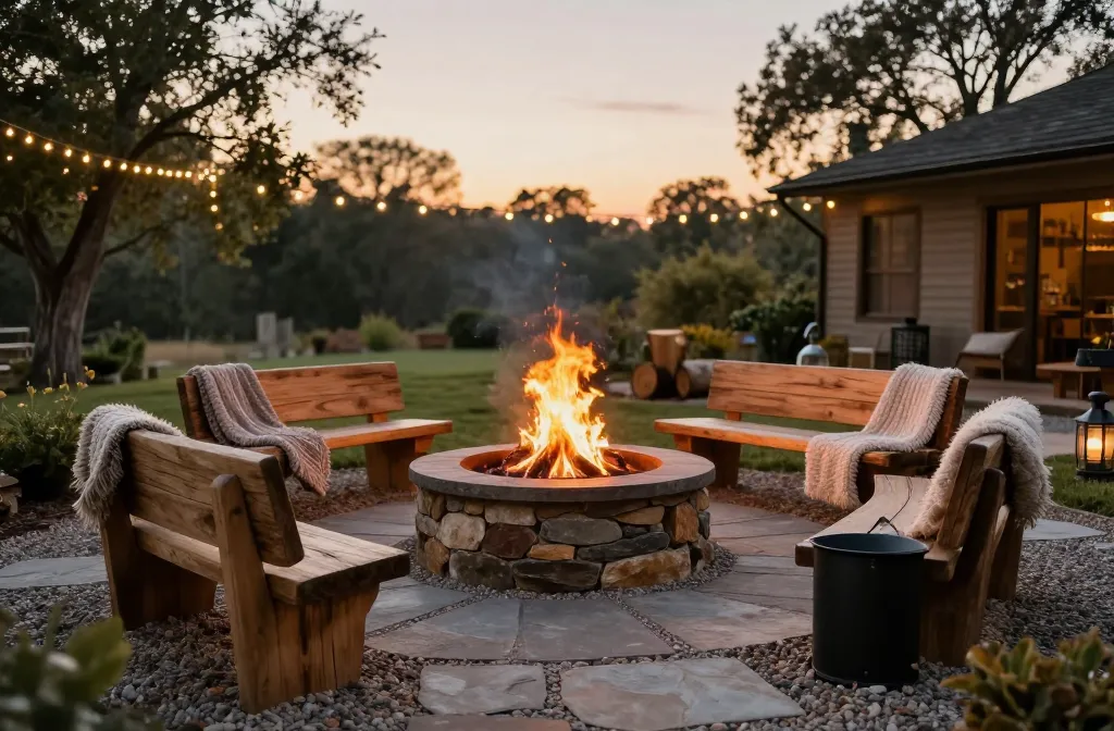 Steal These 12 Rustic Backyard Ideas with Fire Pit for Warm Nights