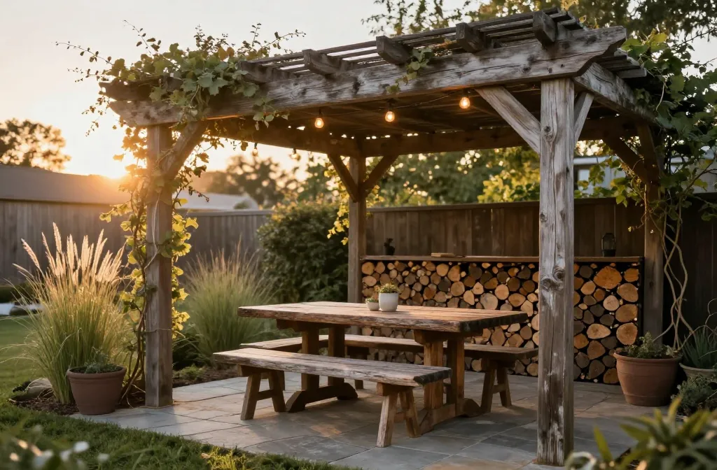 10 Rustic Backyard Ideas with Wood Accents for Natural Charm Now