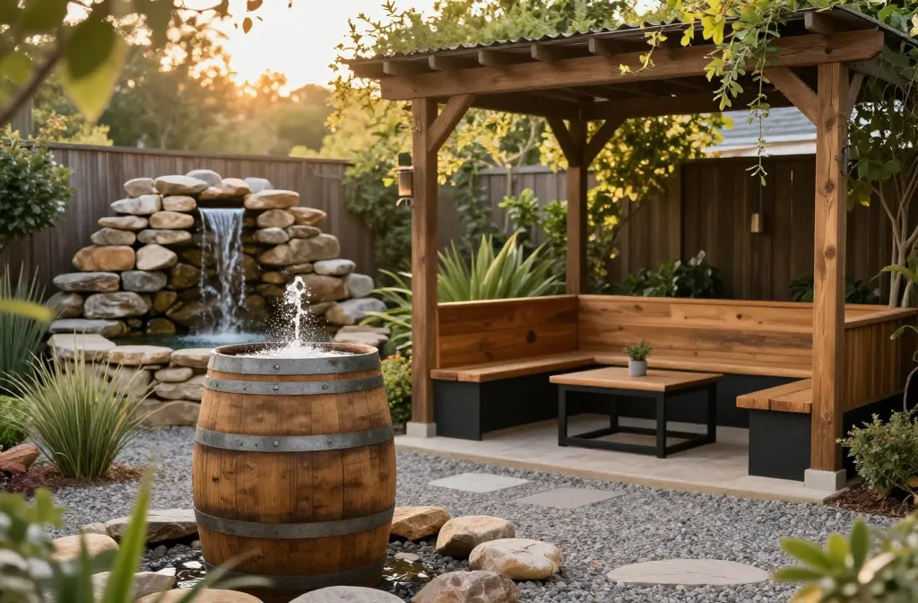 12 Rustic Backyard Ideas with Water Features That Relax Now