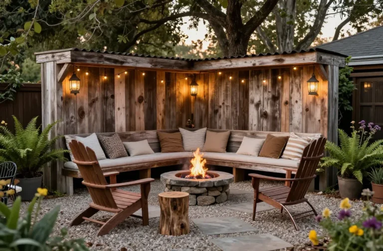 10 Rustic Backyard Ideas with Comfortable Outdoor Seating Magic