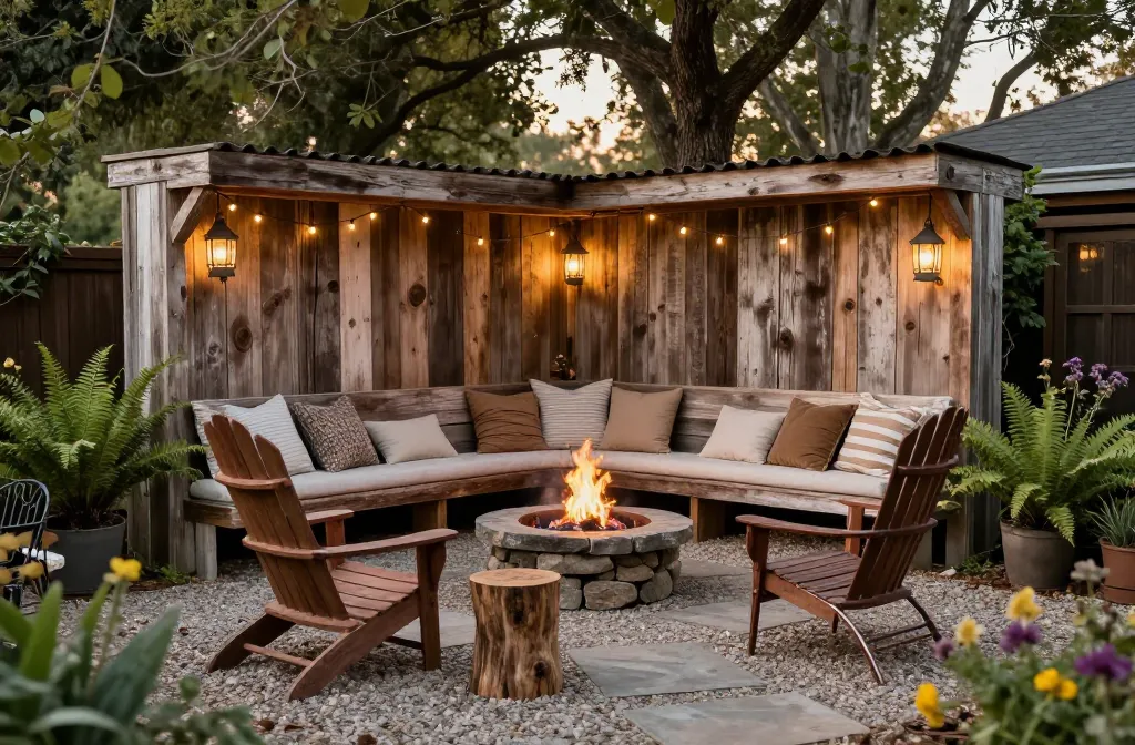10 Rustic Backyard Ideas with Comfortable Outdoor Seating Magic