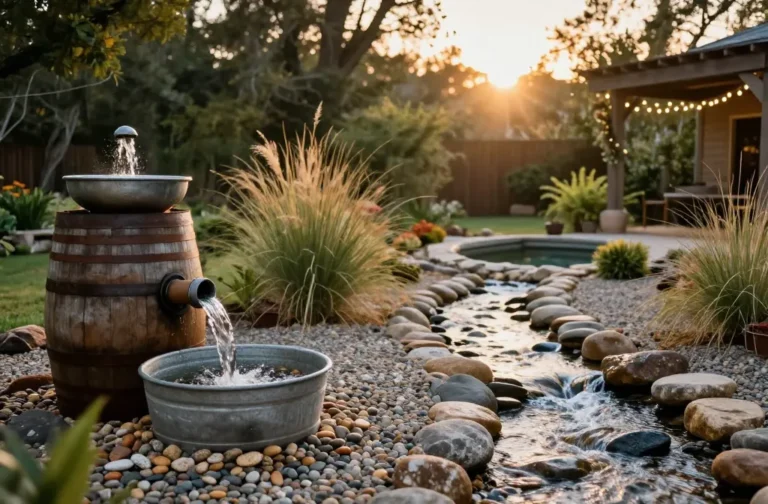 12 Rustic Backyard Ideas with Water Features and Fountains That Wow