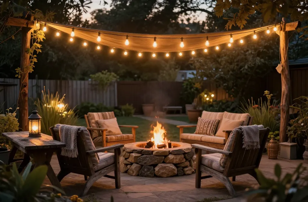 Glow Up Now 10 Rustic Backyard Ideas That Brighten Dark Outdoor Spaces