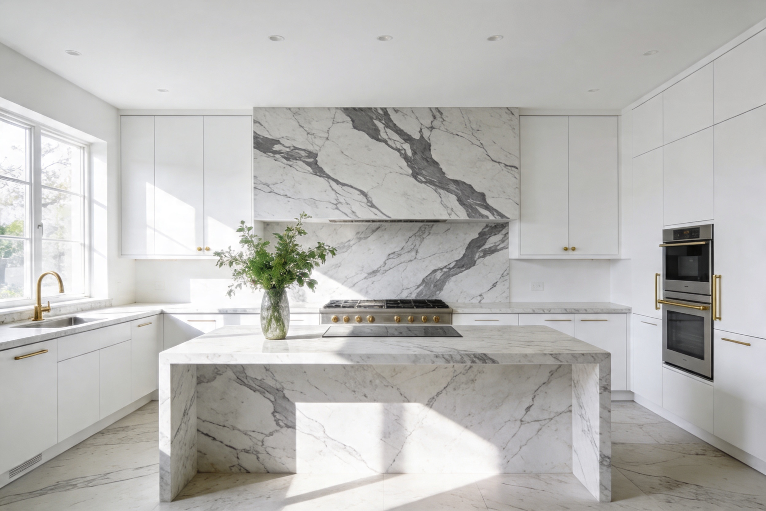 Upgrade Your Space: 13 Stunning White Kitchen Inspo Ideas with Marble