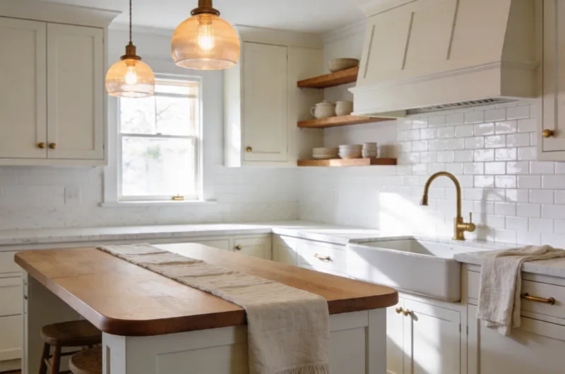 Steal These 14 Cozy White Kitchen Inspo Designs